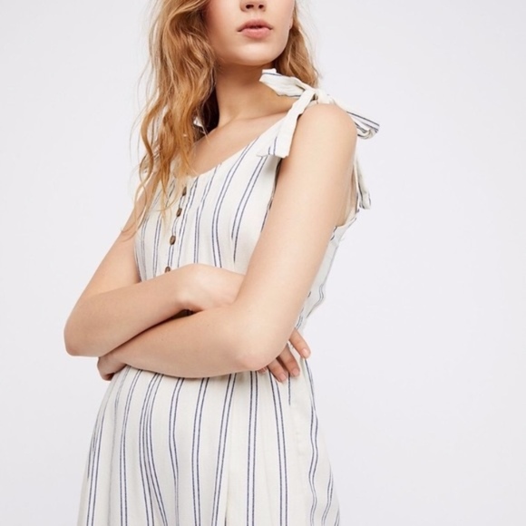 Free People stripe jumpsuit- great condition - Picture 2 of 2